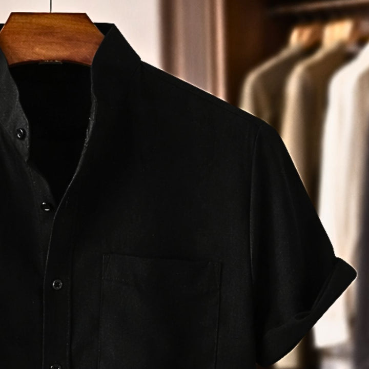 Sinzer - Chemise En Lin à Manches Courtes
