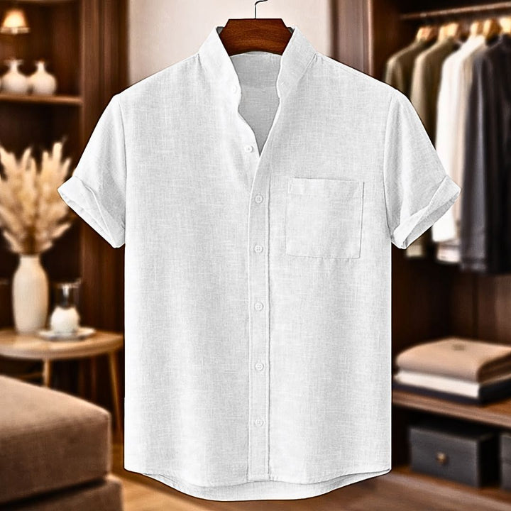 Sinzer - Chemise En Lin à Manches Courtes