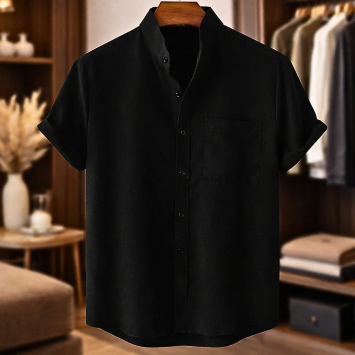 Sinzer - Chemise En Lin à Manches Courtes