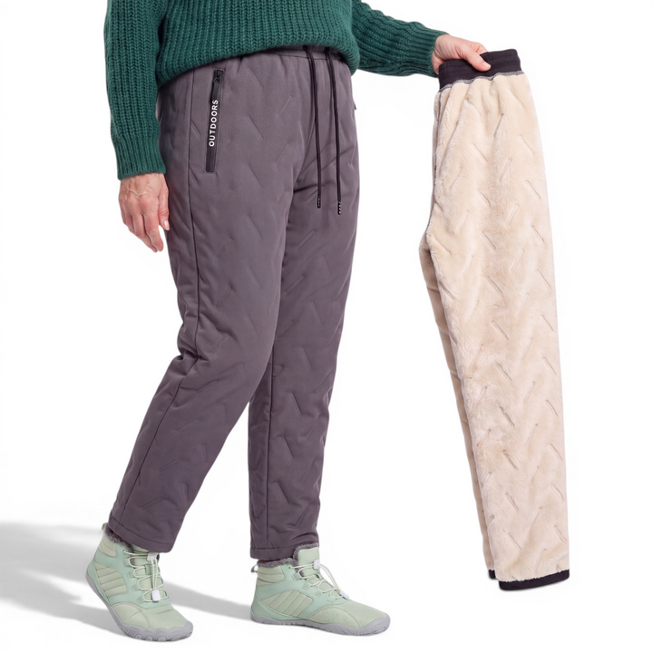 Aysun - Pantalon Avec Doublure en Polaire et Cordon de Serrage à la Taille