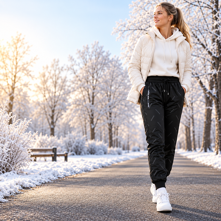 Kervina - Pantalon De Sport Coupe Ample Avec Doublure en Sherpa