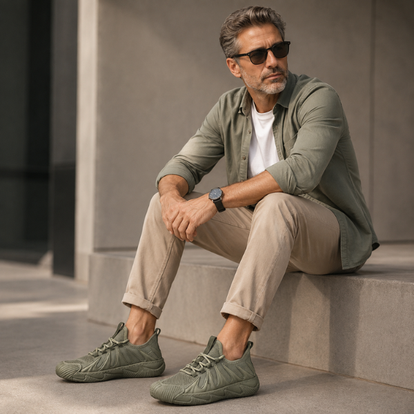 Linmark – Baskets À Lacets en Maille Respirante