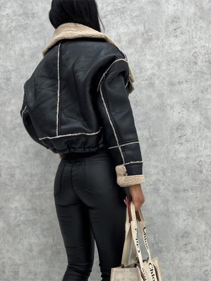 Reischl - Veste Zippée Doublée en Simili Mouton