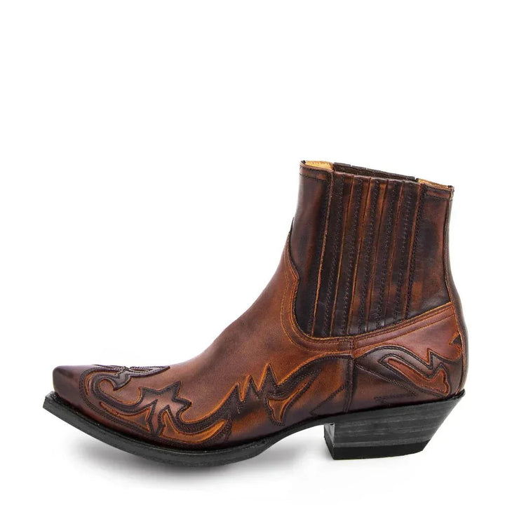 Mirvan - Bottines Western À Bout Pointu