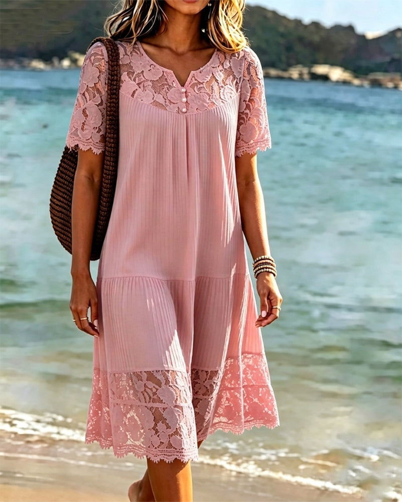 Kosana - Robe en Patchwork Avec Découpes