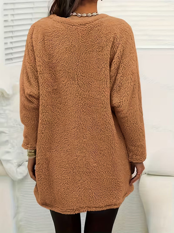 Zibija - Sweat-Shirt en Polaire Avec Imprimé Pissenlit