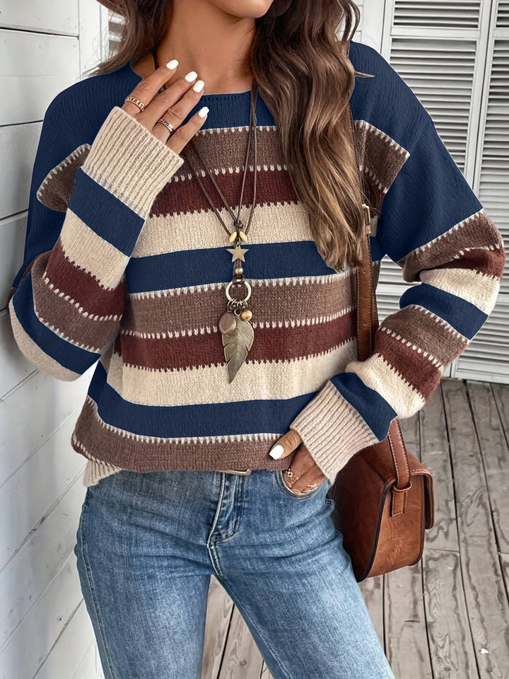 Fadina - Pull en Maille À Manches Longues