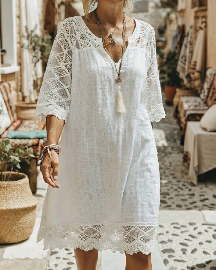 Kilina - Robe En Dentelle à Col En V