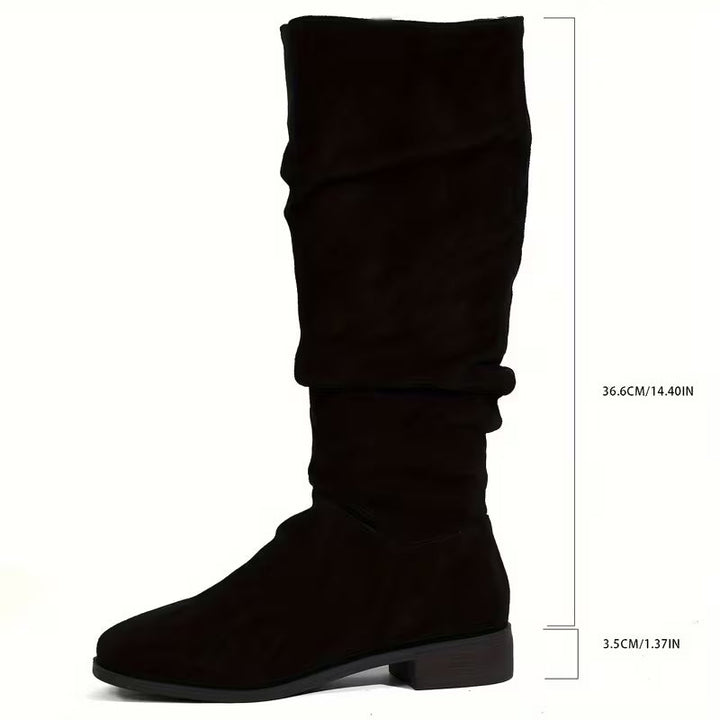 Joliza - Bottines Souples À Talon Bas, Arrivant À Mi-mollet