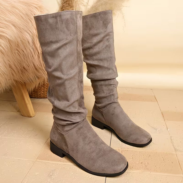 Joliza - Bottines Souples À Talon Bas, Arrivant À Mi-mollet