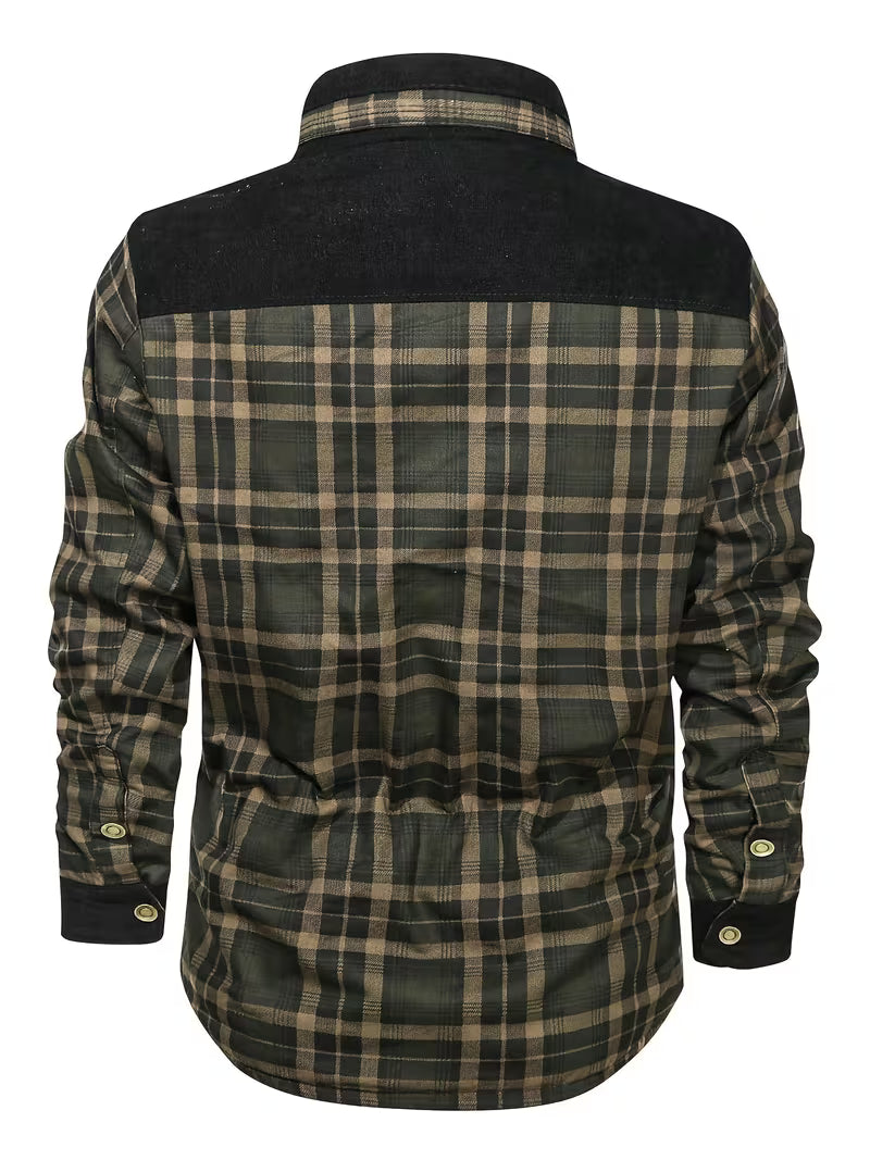 Kerrik - Veste À Carreaux Avec Revers Doublée De Peluche
