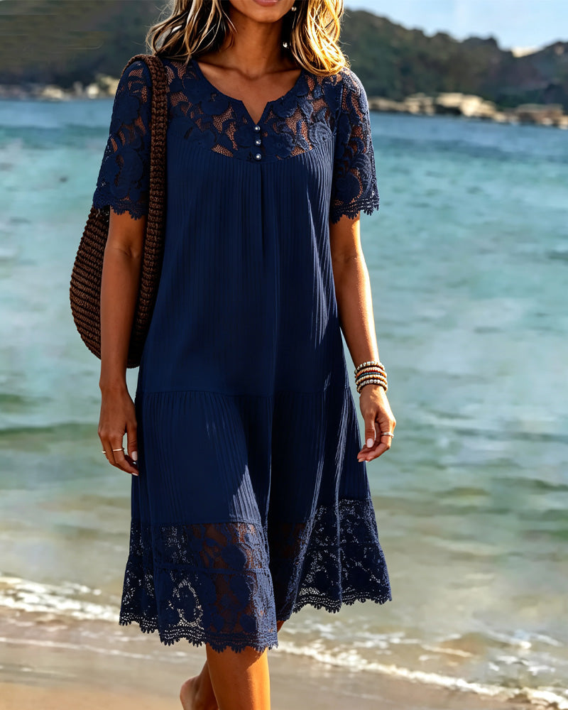 Kosana - Robe en Patchwork Avec Découpes