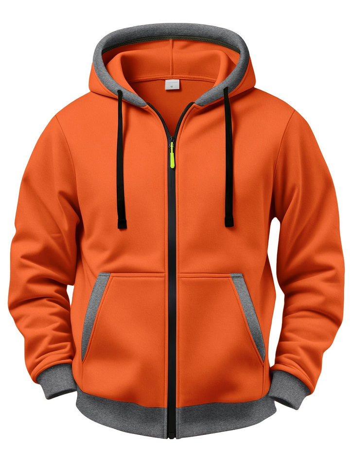 Mussoline - Casual Long Sleeve Winter Hooded With Zipper