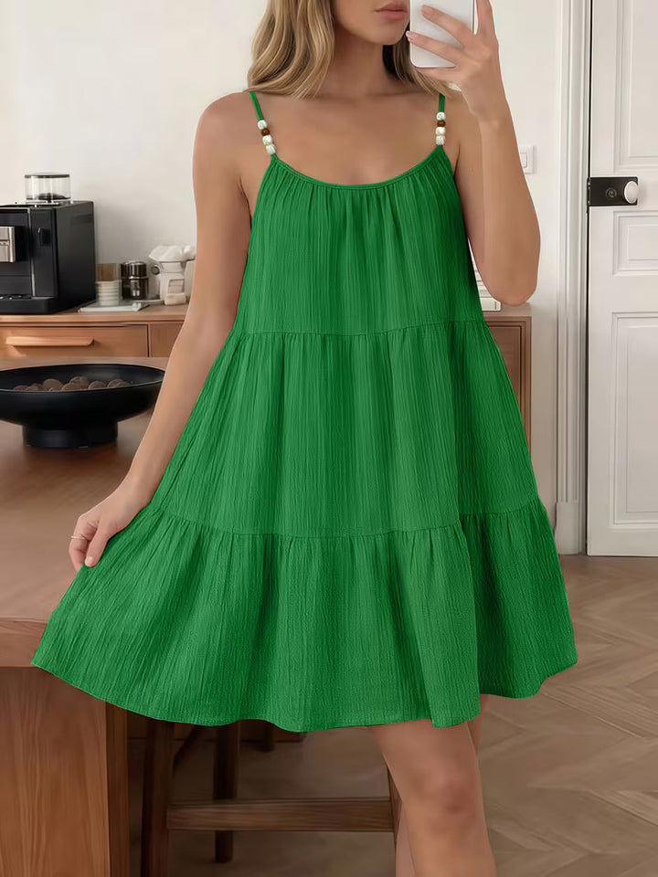 Masley - Mini Robe Ample à Bretelles Fines