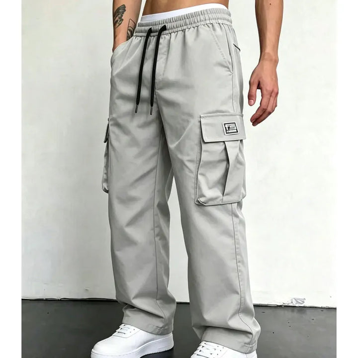 Nesham - Pantalon Cargo Avec Cordon de Serrage à la Taille et Poches