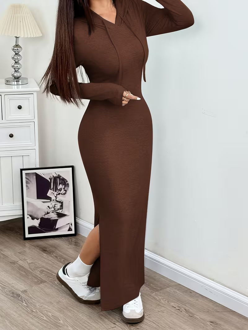 Dahye - Robe Longue À Manches Longues Et Capuche