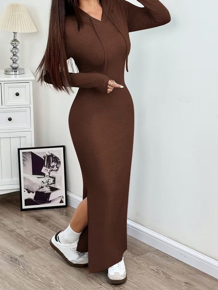 Dahye - Robe Longue À Manches Longues Et Capuche