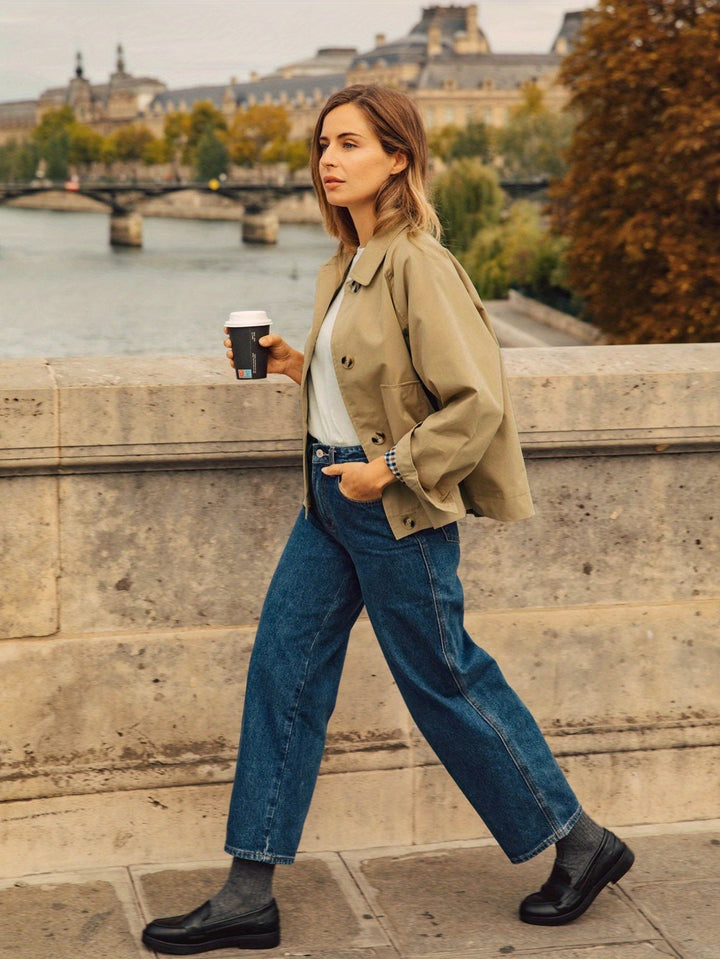 Guiselle - Veste Classique À Col Et Fermeture À Boutons Sur Le Devant