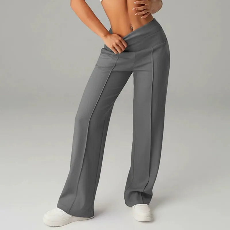 Alimatou - Pantalon Droit À Jambes Larges