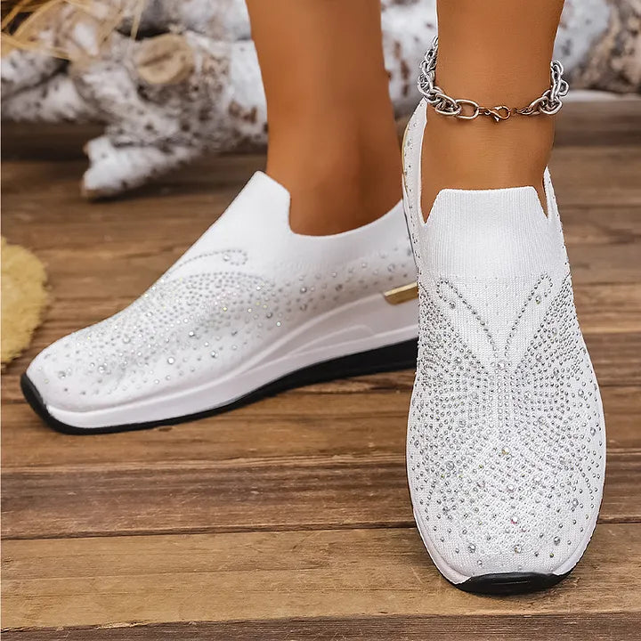 Josia - Baskets Sans Lacets À Motif Papillon Ornées De Strass