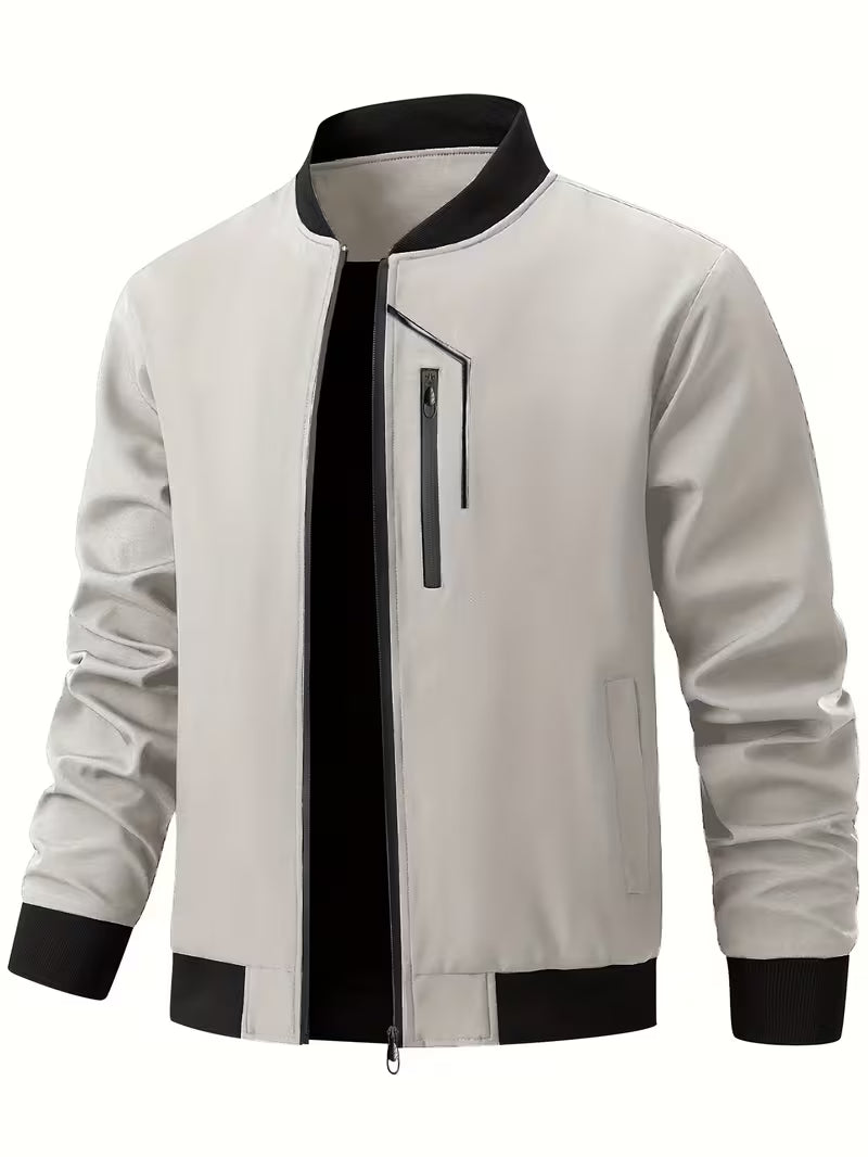 Akrum - Blouson Aviateur Décontracté Avec Fermeture Éclair