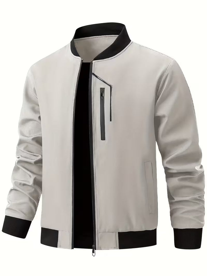 Akrum - Blouson Aviateur Décontracté Avec Fermeture Éclair