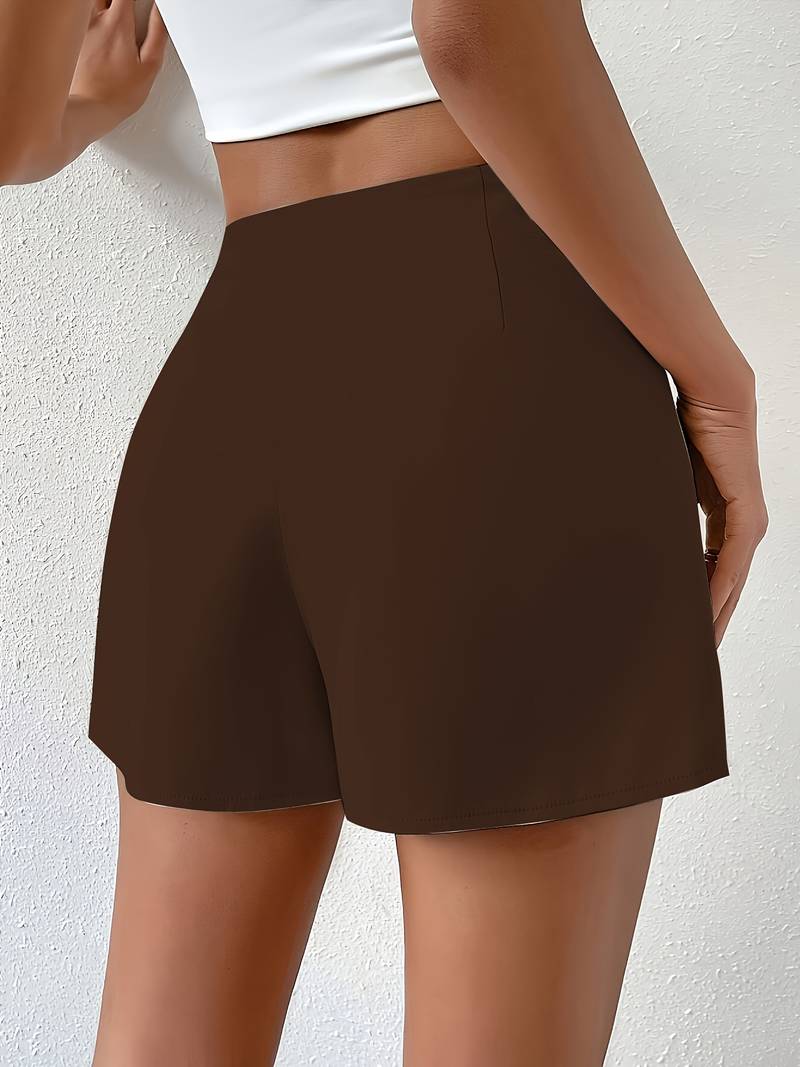 Houda - Short Court À Taille Haute Et Coupe Asymétrique