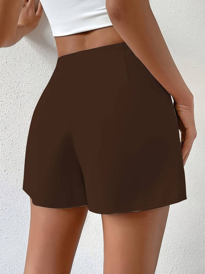 Houda - Short Court À Taille Haute Et Coupe Asymétrique