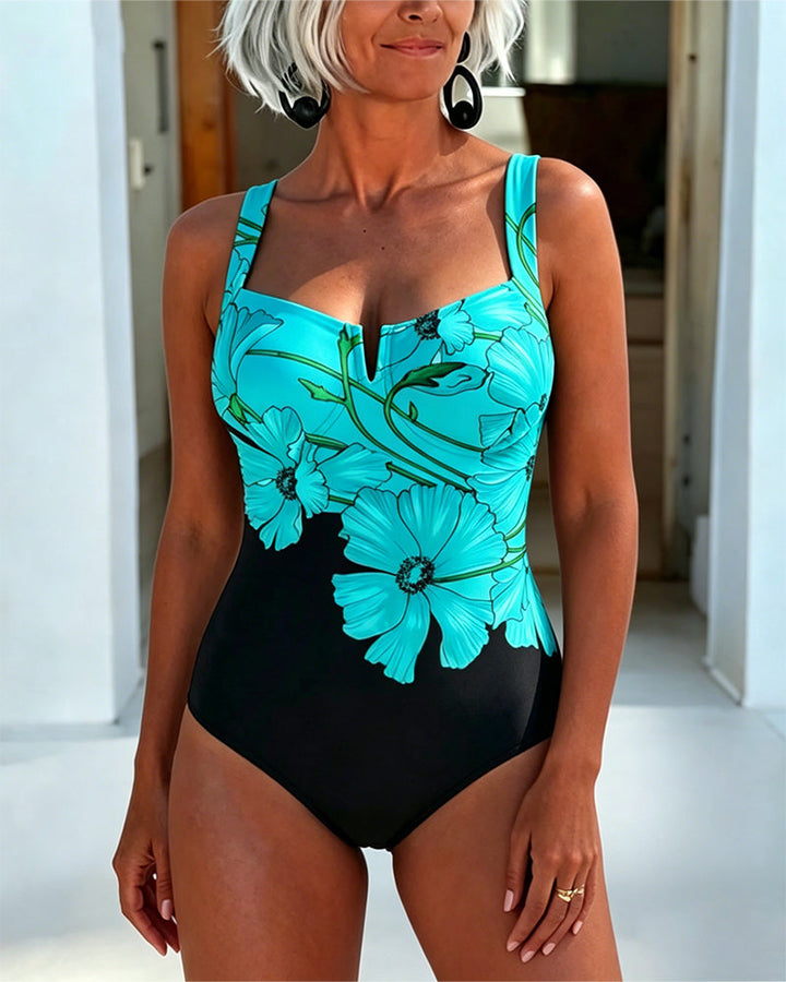 Laury - Maillot De Bain Une Pièce À Encolure Carrée