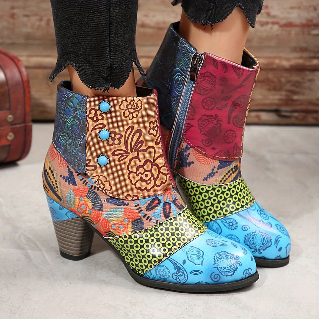 Marylin - Bottines À Talon Épais