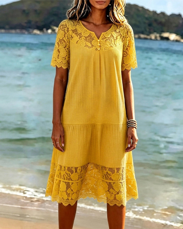 Kosana - Robe en Patchwork Avec Découpes