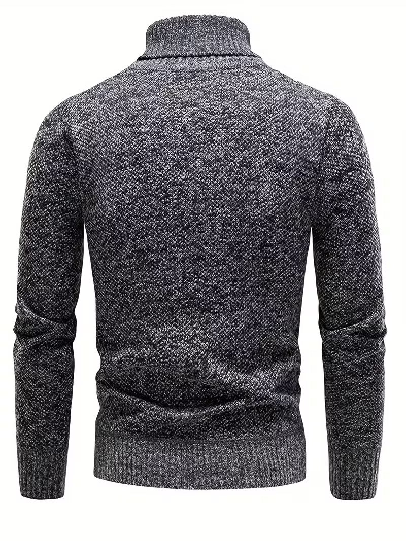 Wessam - Pull en Maille À Col Roulé Élégant