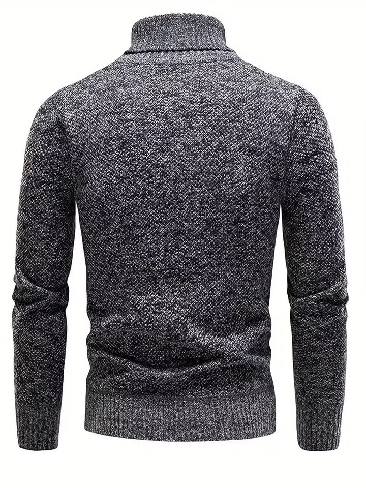 Wessam - Pull en Maille À Col Roulé Élégant
