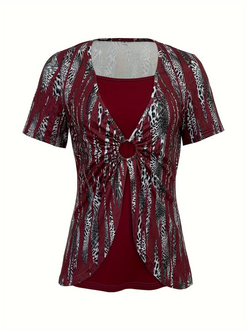 Nairy - T-shirt Décontracté À Imprimé