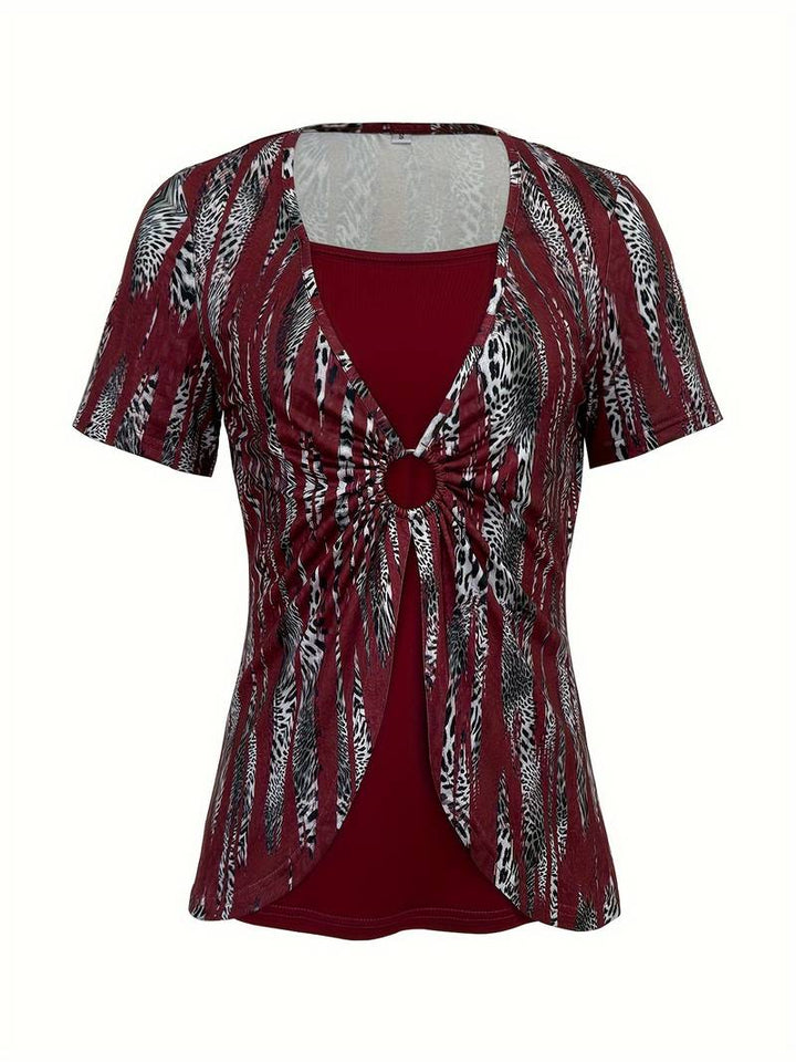 Nairy - T-shirt Décontracté À Imprimé