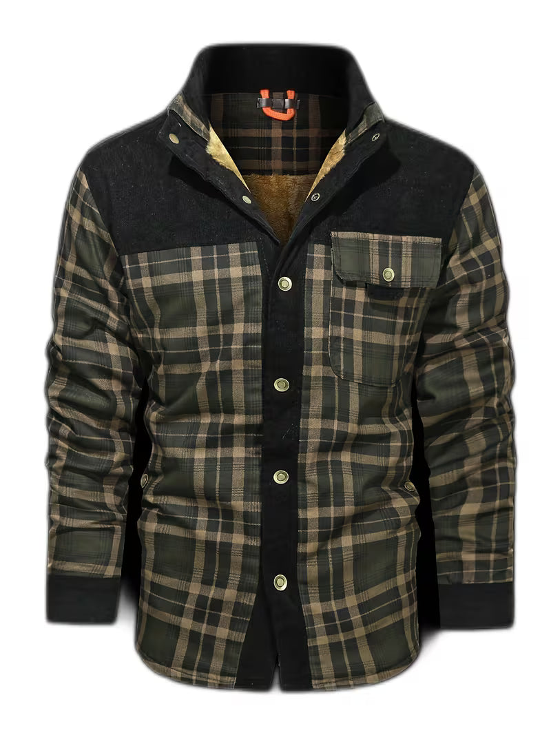 Kerrik - Veste À Carreaux Avec Revers Doublée De Peluche