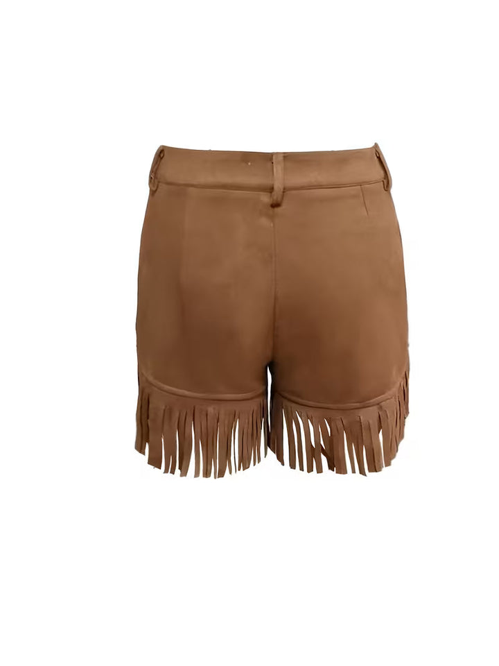 Wiliya - Short Vintage à Franges Et Taille Basse