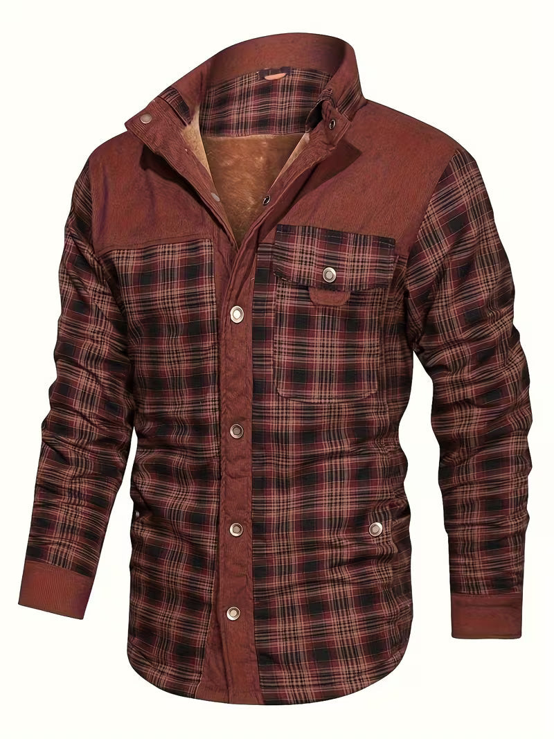 Kerrik - Veste À Carreaux Avec Revers Doublée De Peluche