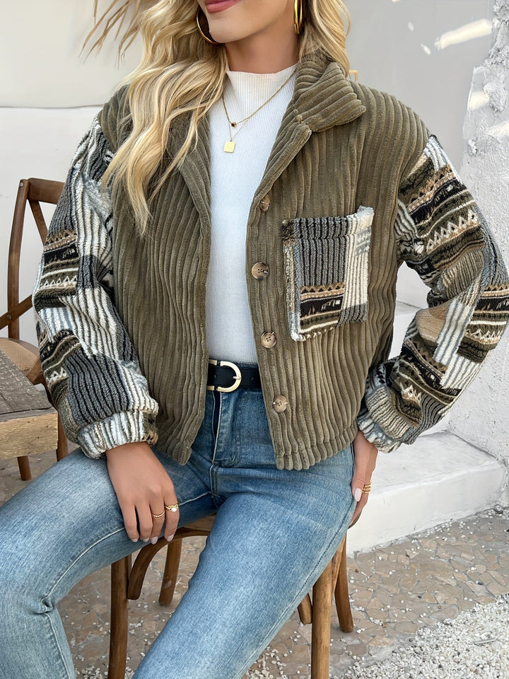 Rydia - Veste Boutonnée À Manches Longues Et Col À Revers