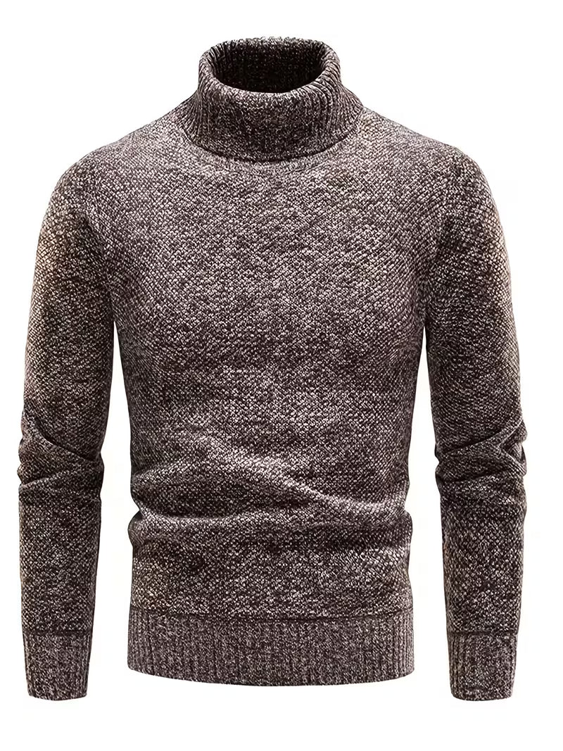 Wessam - Pull en Maille À Col Roulé Élégant