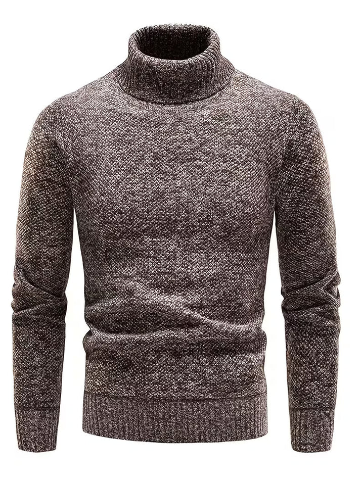 Wessam - Pull en Maille À Col Roulé Élégant