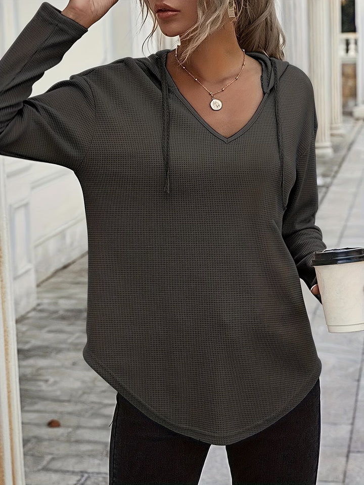 Seonie - Manches Longues Sweat À Capuche À Col en V