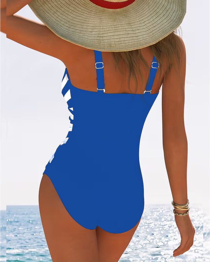 Sulinna - Maillot De Bain Une Pièce Décontracté à Rayures