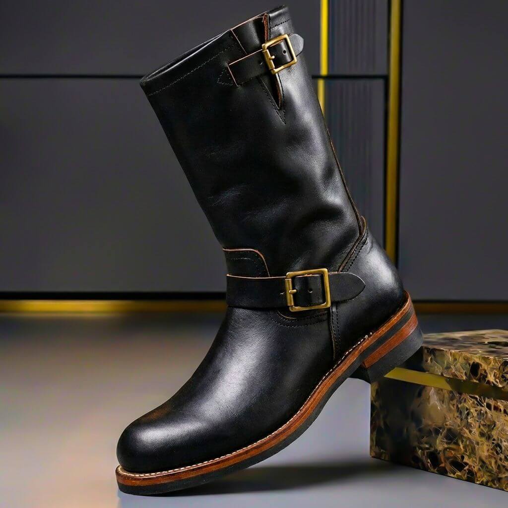 Quade - Bottines en Cuir Vintage