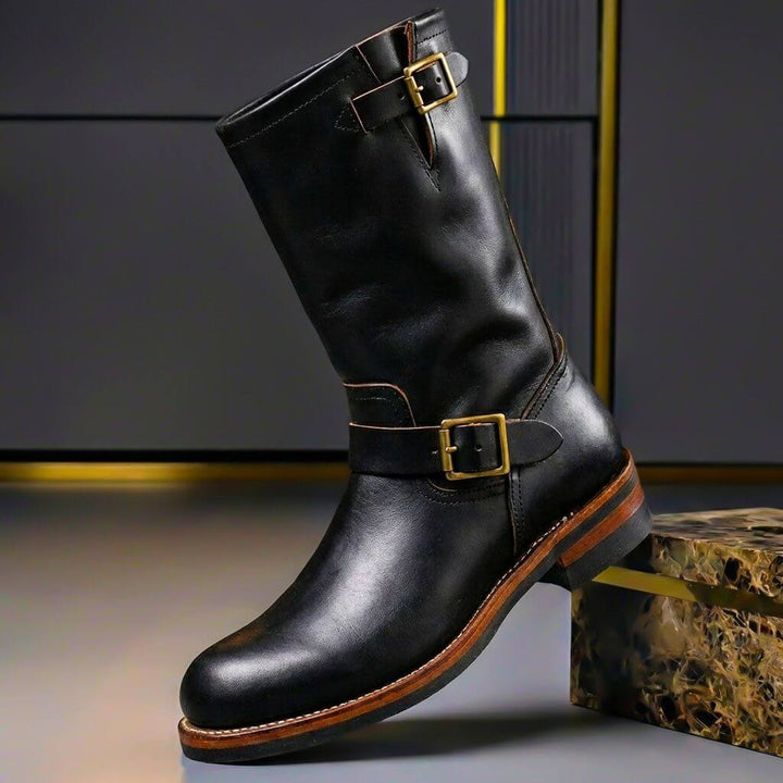 Quade - Bottines en Cuir Vintage
