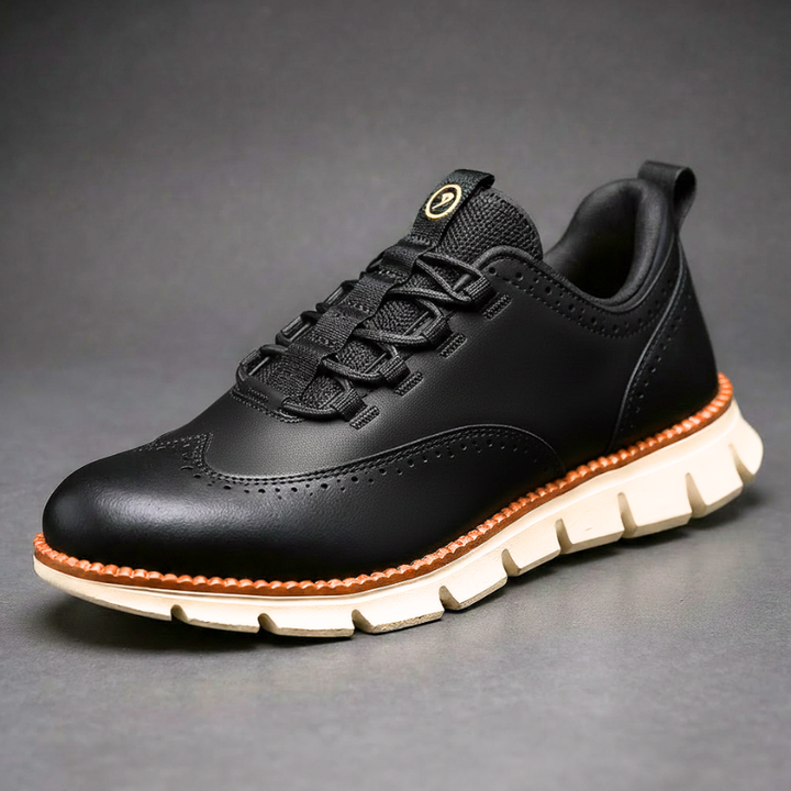 Heijnen - Baskets Brogues à Bout Golf en Cuir