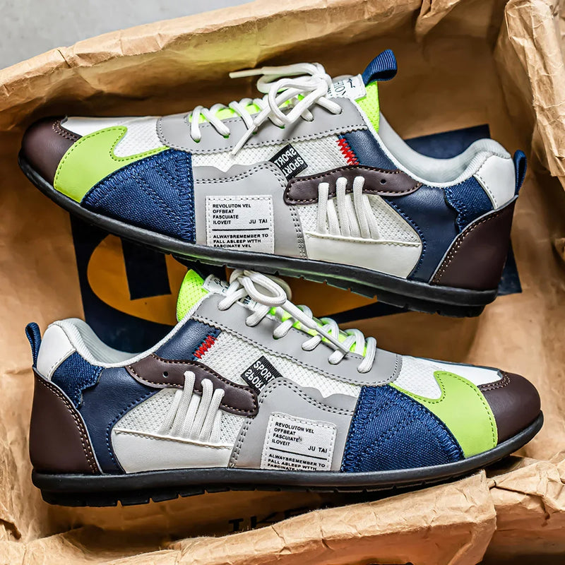 Yussuf - Baskets Décontractées Avec Empiècements Texturés Sur Les Côtés