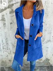 Dorothie - Manteau à Col à Revers et Poches Plaquées