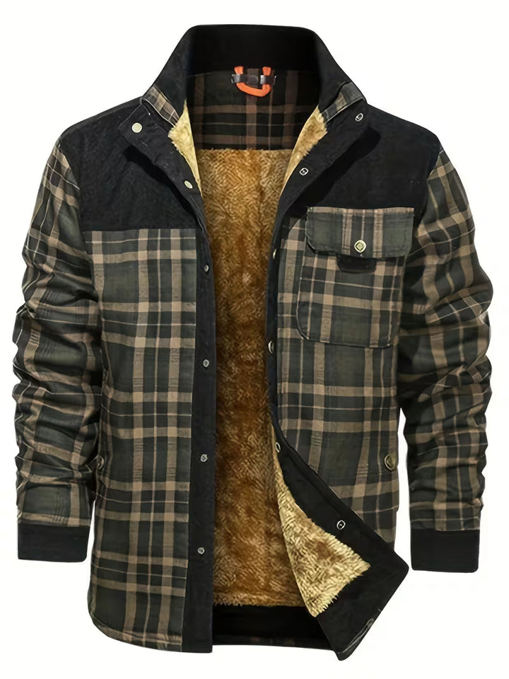 Kerrik - Veste À Carreaux Avec Revers Doublée De Peluche