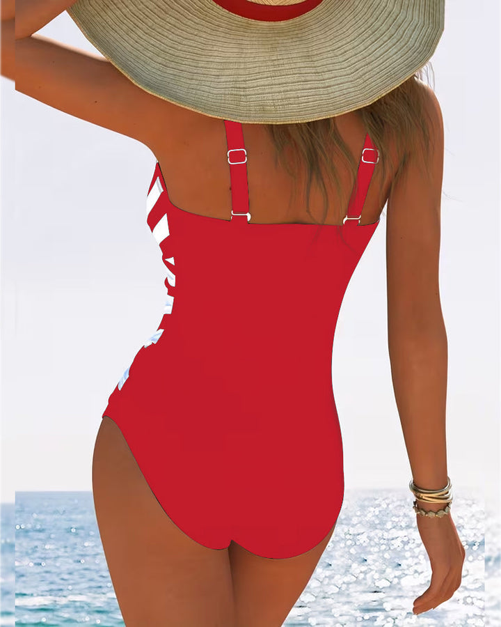 Sulinna - Maillot De Bain Une Pièce Décontracté à Rayures